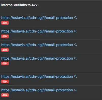 Ahrefs error screenshot