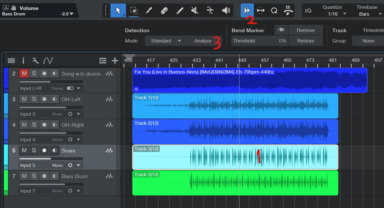 Analyze track