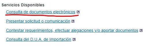 Consulta de documentos