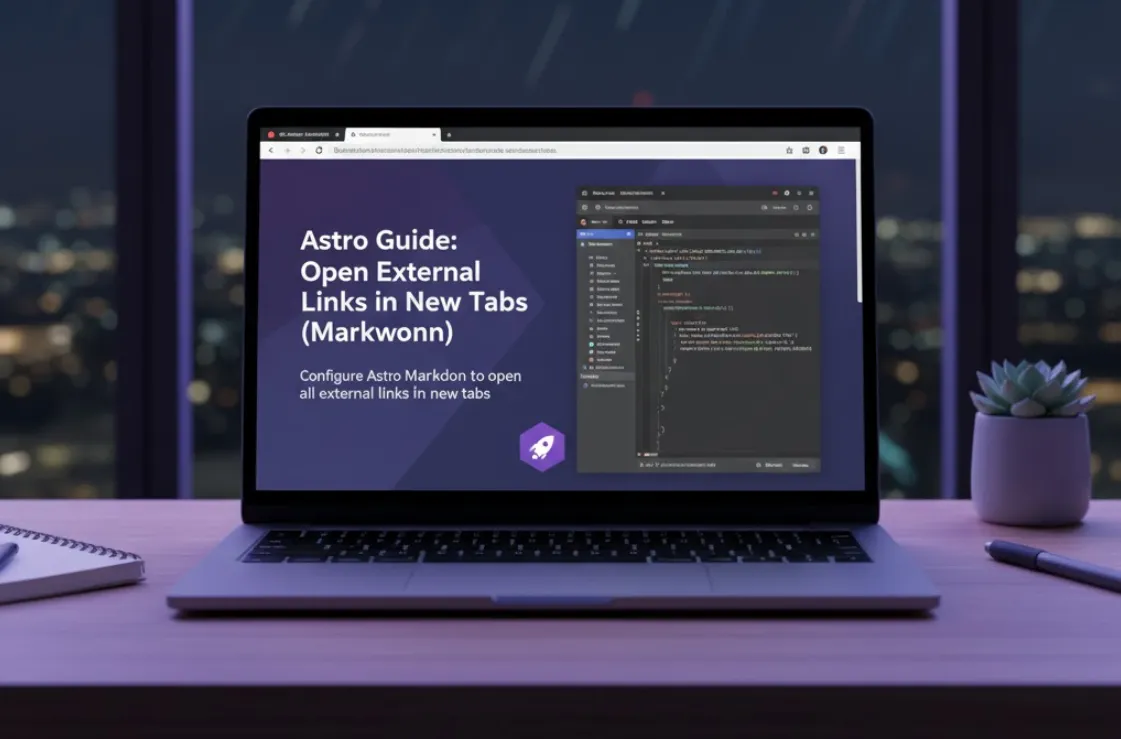 Cover image for Astro Guide: How to automatically open markdown external links in new tabs with Rehype