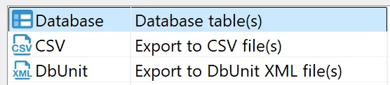 export data