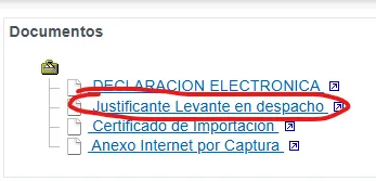 Justificante Levante