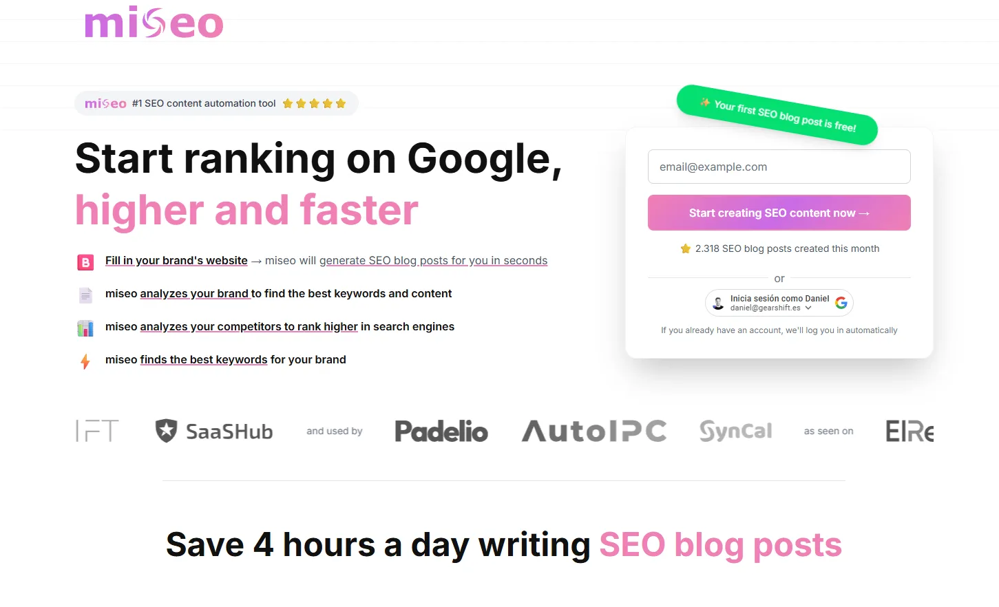 Miseo Website Design