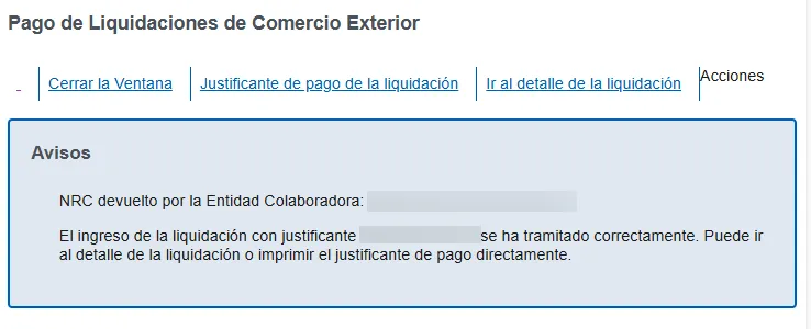 Pago completado
